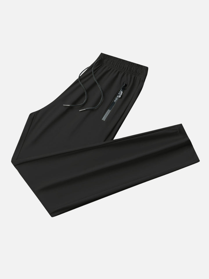 Wrinkle-Free 4-Way Stretch Zipper Joggers