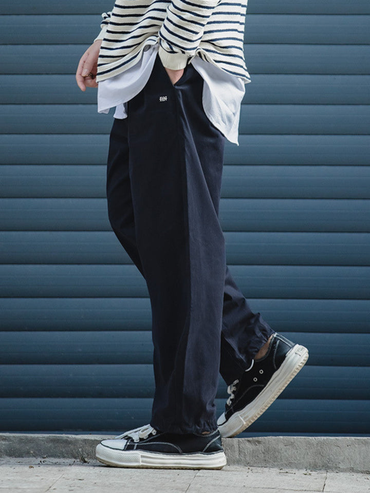 WLS Loose Casual Military Elastic Cuffs Pants