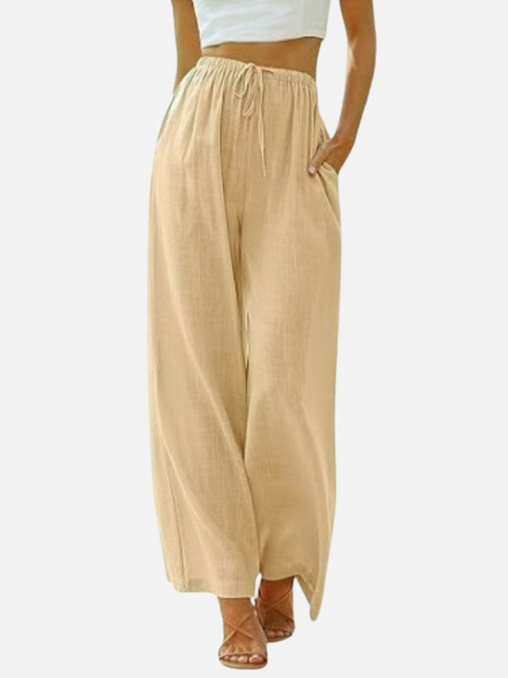 UrbanEase Drawstring Wide‑Leg Pants