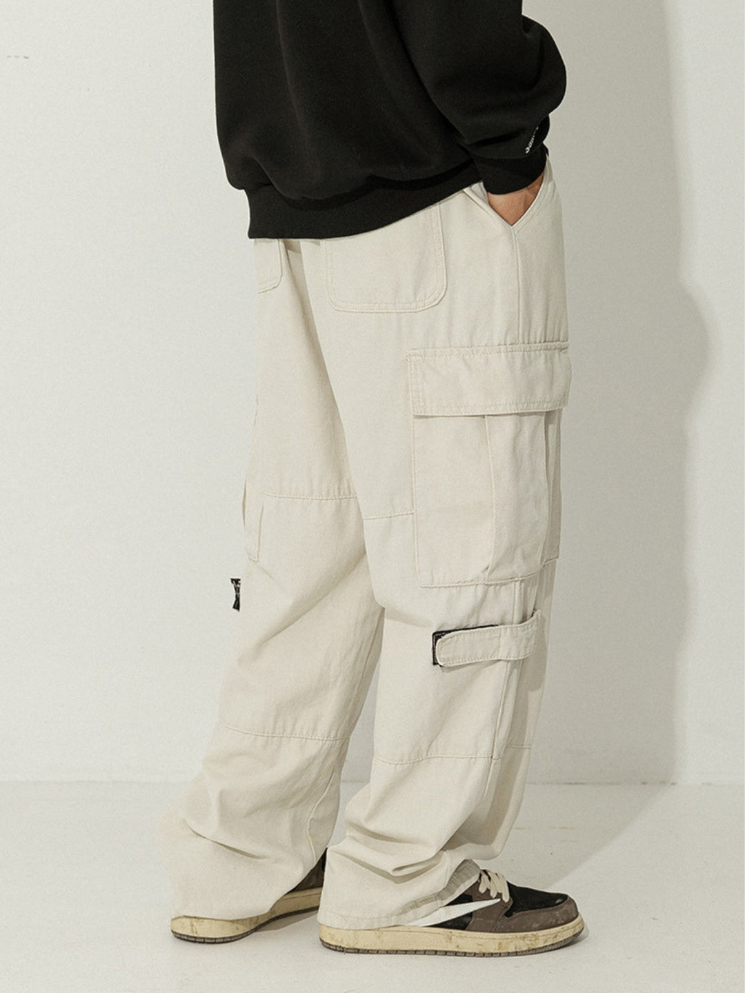WLS Retro Japanese Loose Cargo Trousers