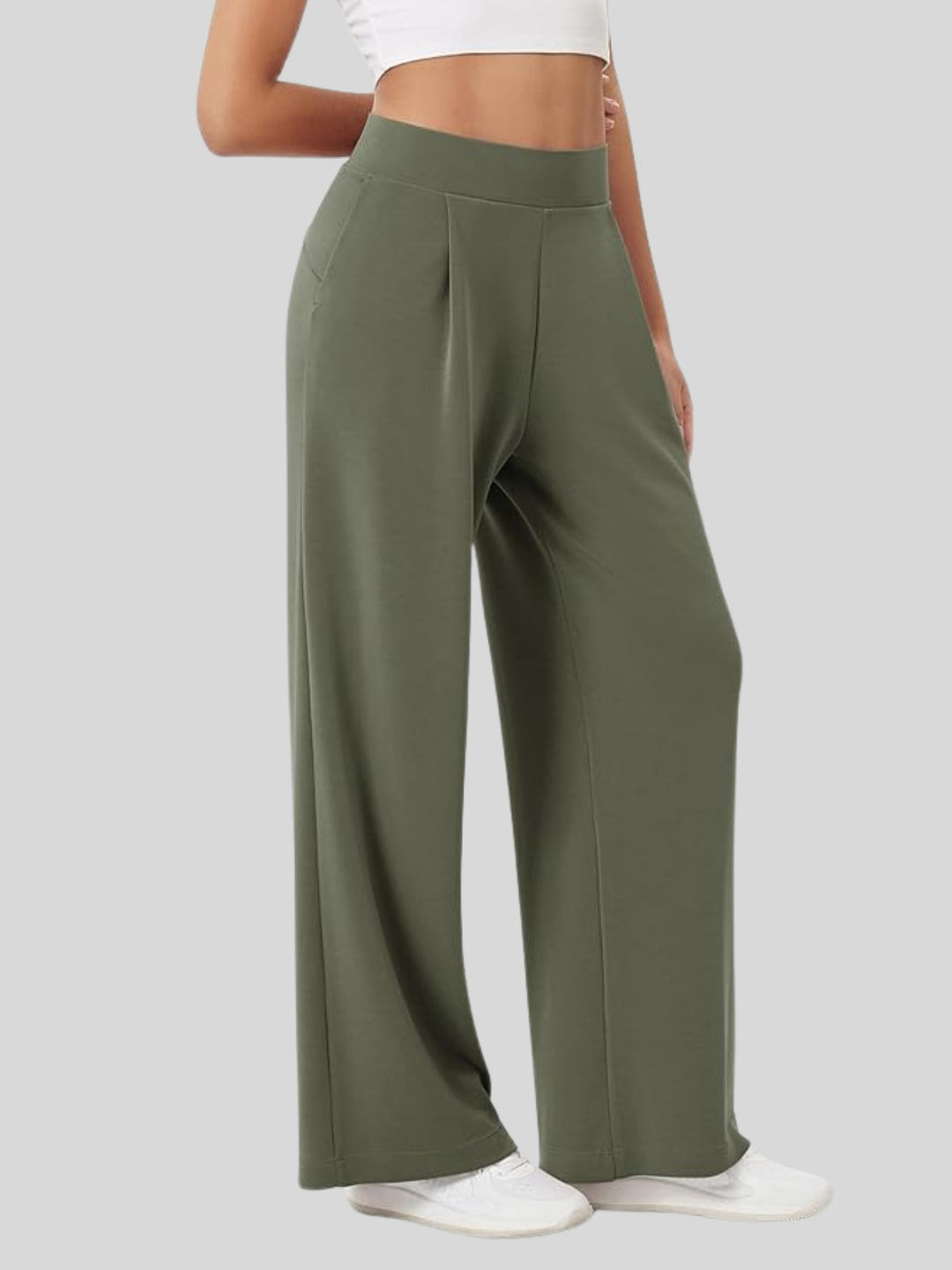 WLS Modal Blend Wide-Leg Trousers