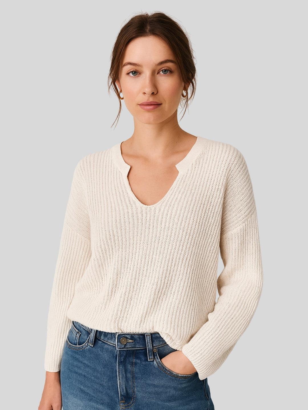 WLS Thin Loose Long-Sleeved Sweater