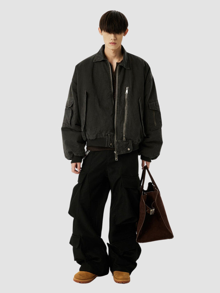 WLS Thick Zipper Pockets Warm Jacket