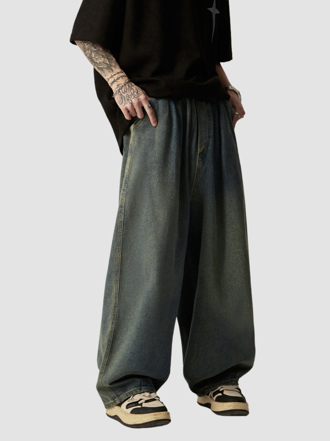 WLS Retro Washed Loose Casual Pants