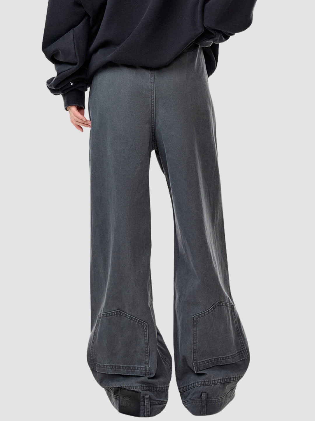 WLS American Rivet Straight-Leg Flared Pants