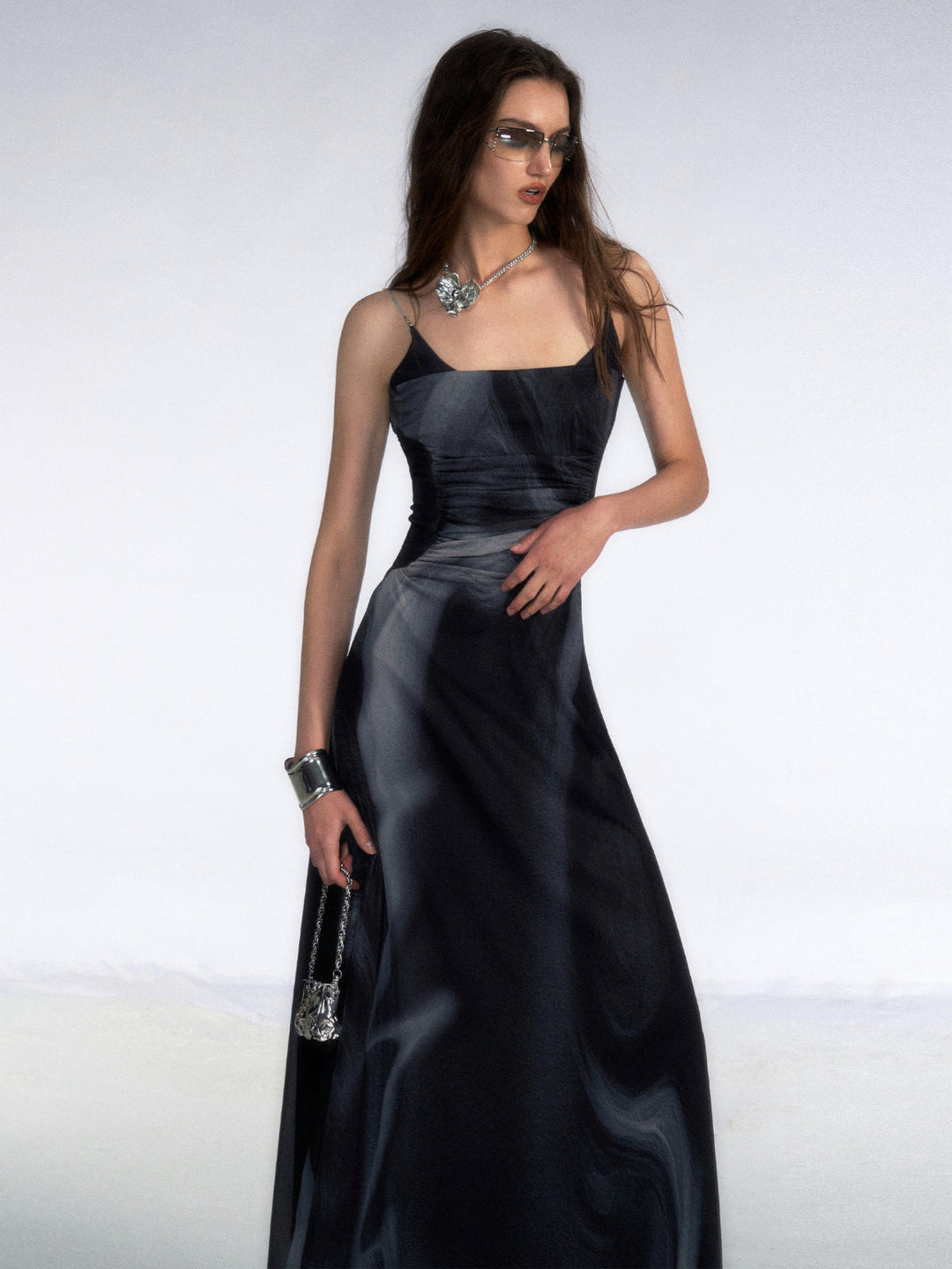 WLS City Island Diary Off-Shoulder Suspender Dress