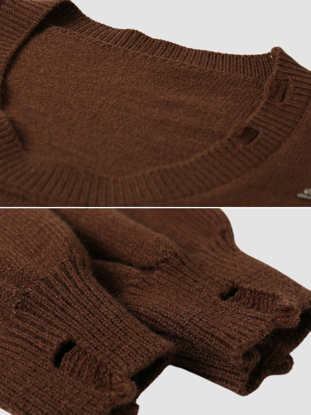 WLS Retro College Two-Pieces Woolen Sweater + Skirt