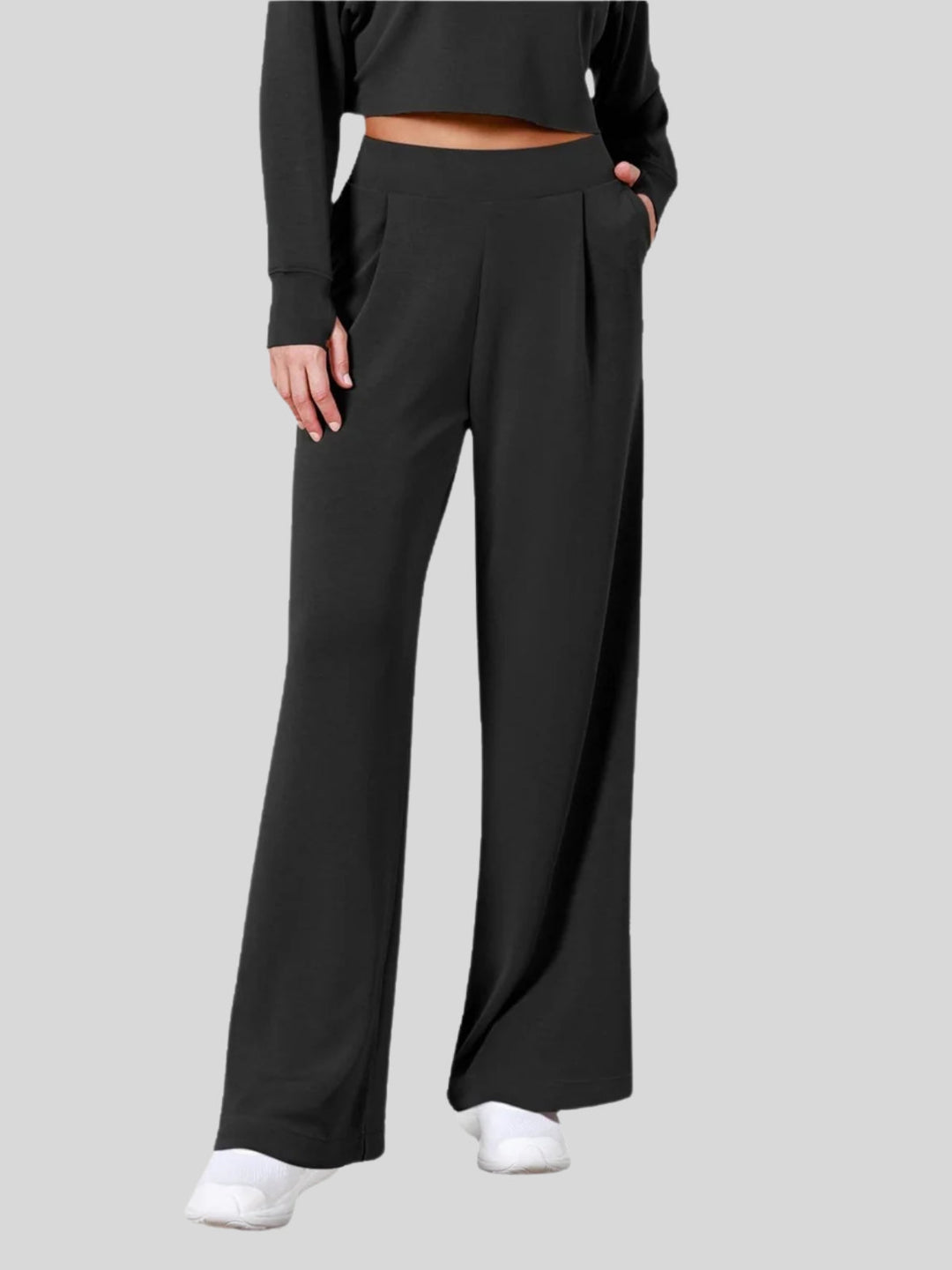 WLS Modal Blend Wide-Leg Trousers