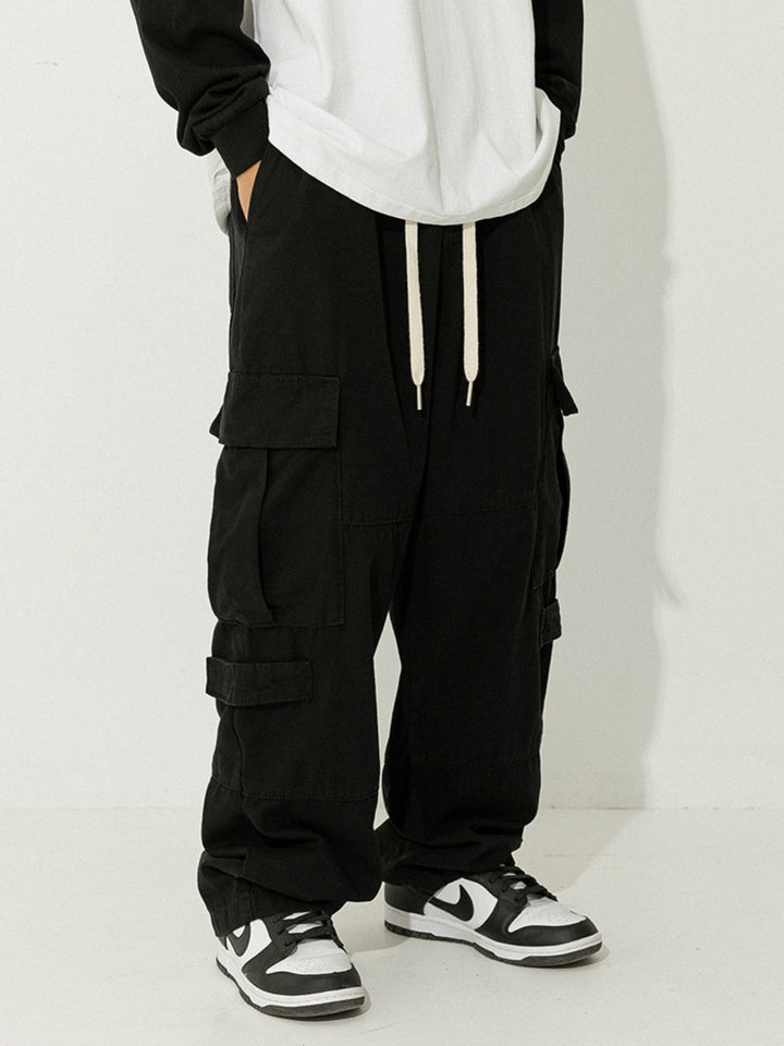 WLS Retro Japanese Loose Cargo Trousers