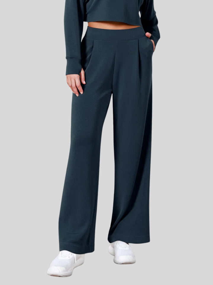 WLS Modal Blend Wide-Leg Trousers