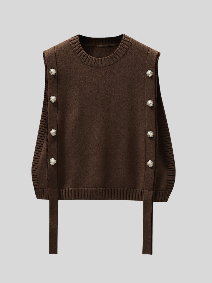 WLS Slimming Knitted Vest & Shirt Two-Piece Suit