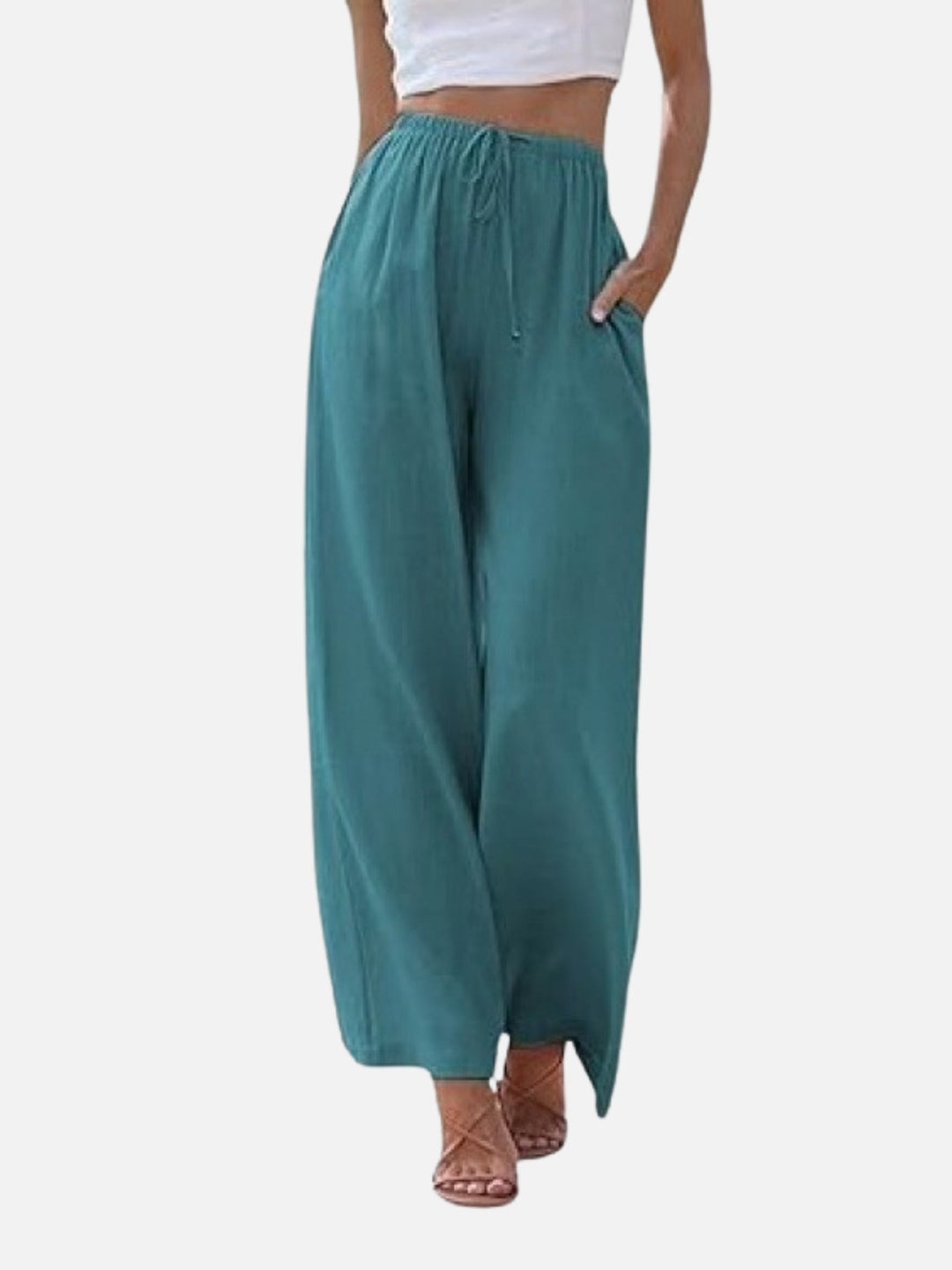 UrbanEase Drawstring Wide‑Leg Pants