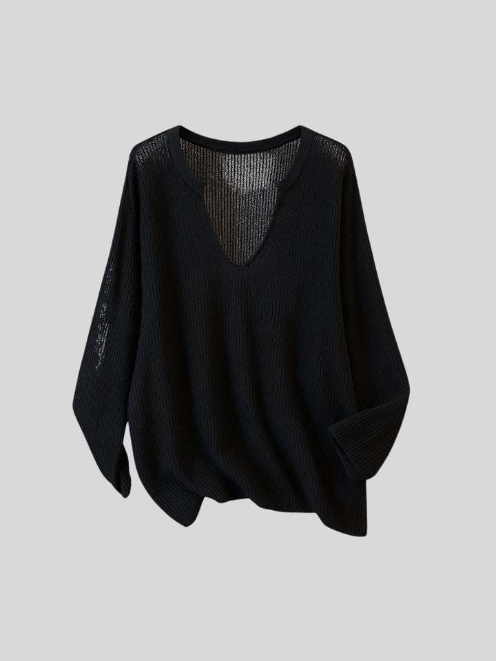 WLS Thin Loose Long-Sleeved Sweater