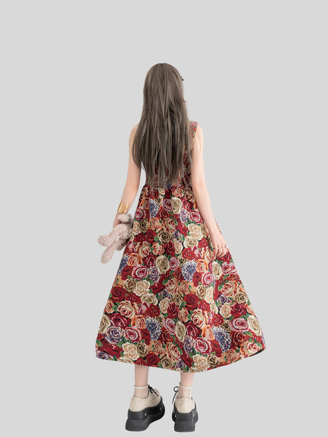Van Gogh-Inspired Jacquard Dress – Starry Night Print (Short & Long Options)