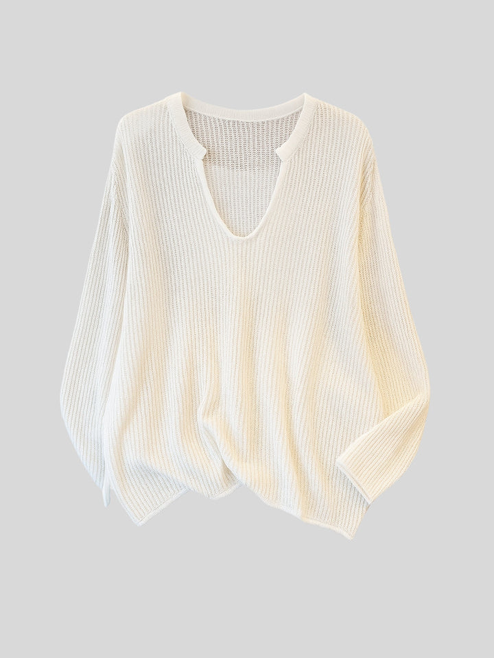 WLS Thin Loose Long-Sleeved Sweater