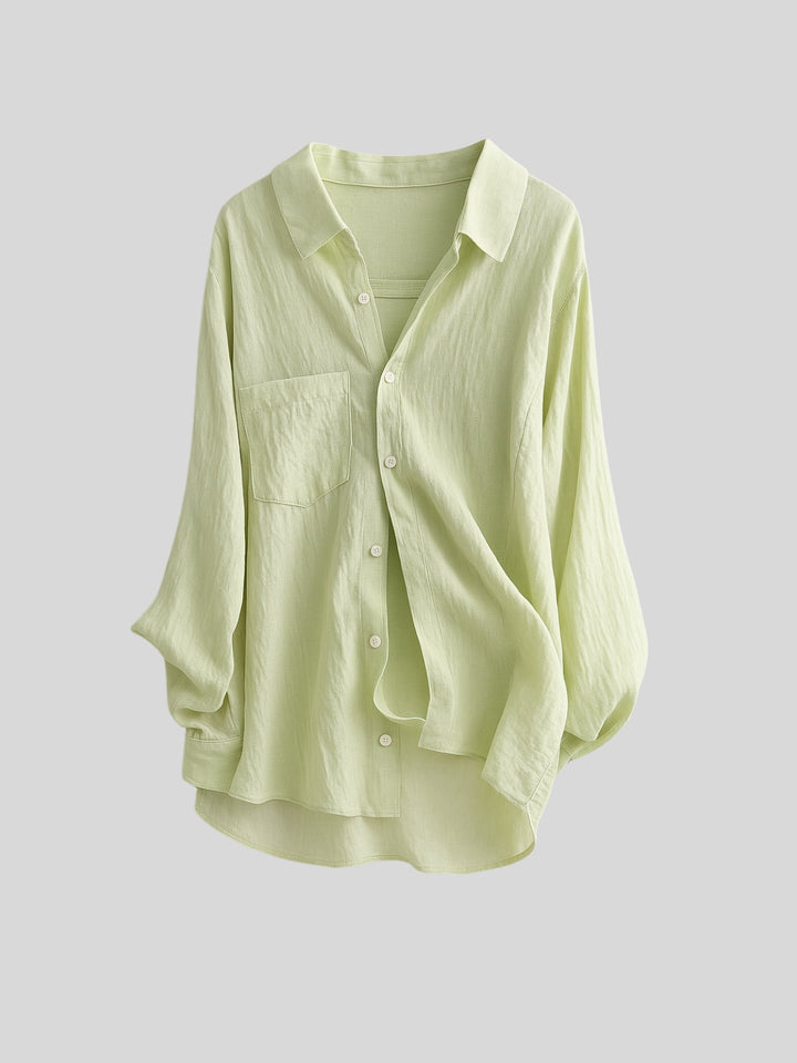 WLS French-Inspired Loose Sun Protection Shirt