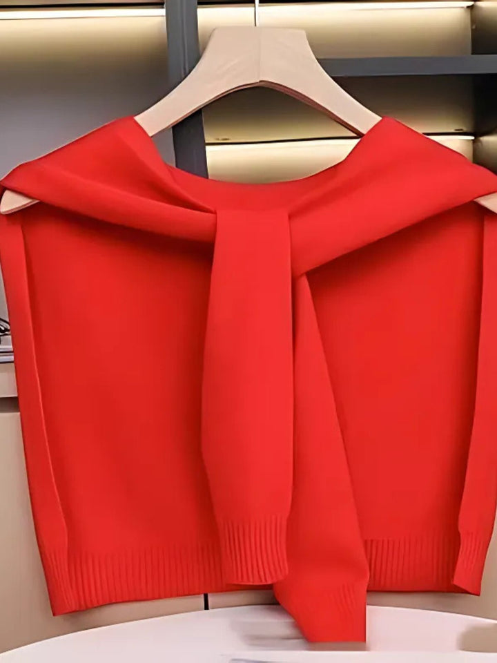 WLS Shoulder Pad Waistcoat Wool Scarf