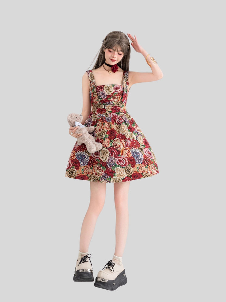 Van Gogh-Inspired Jacquard Dress – Starry Night Print (Short & Long Options)