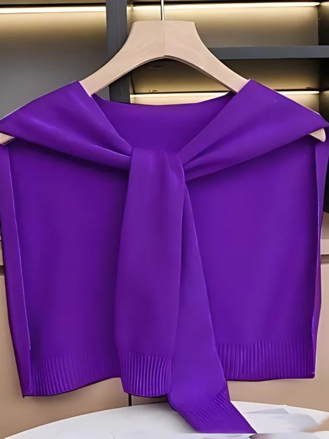 WLS Shoulder Pad Waistcoat Wool Scarf
