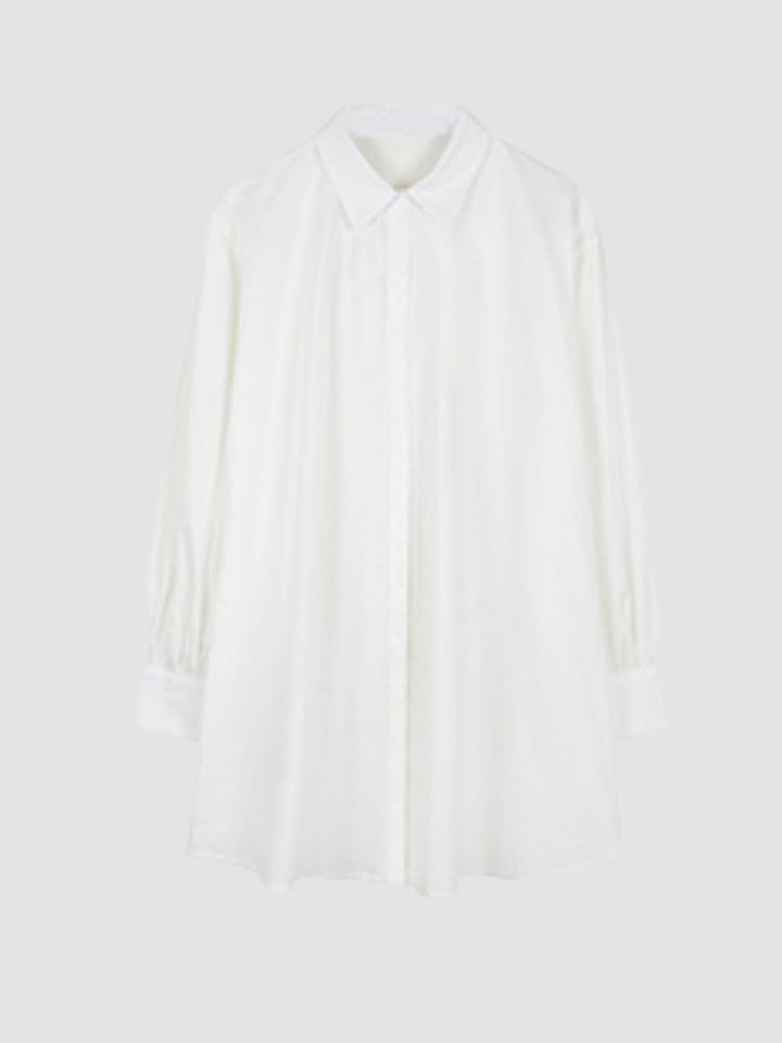 WLS  Waistband White Shirt Dress