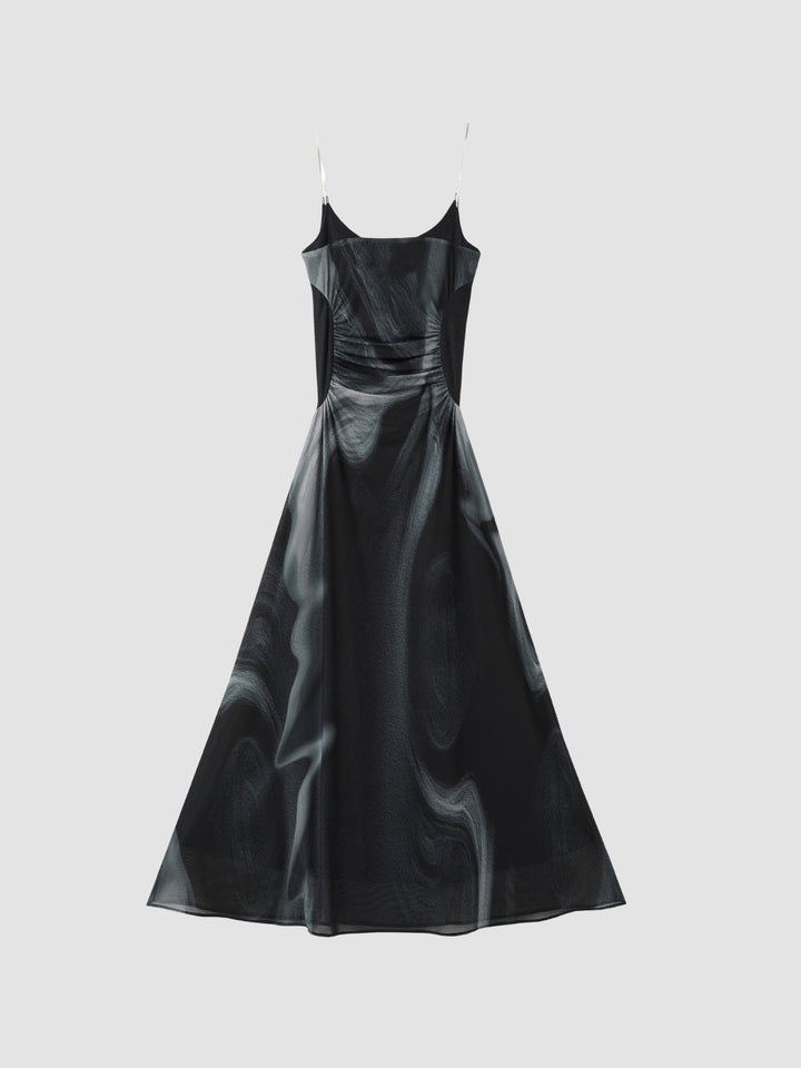 WLS City Island Diary Off-Shoulder Suspender Dress