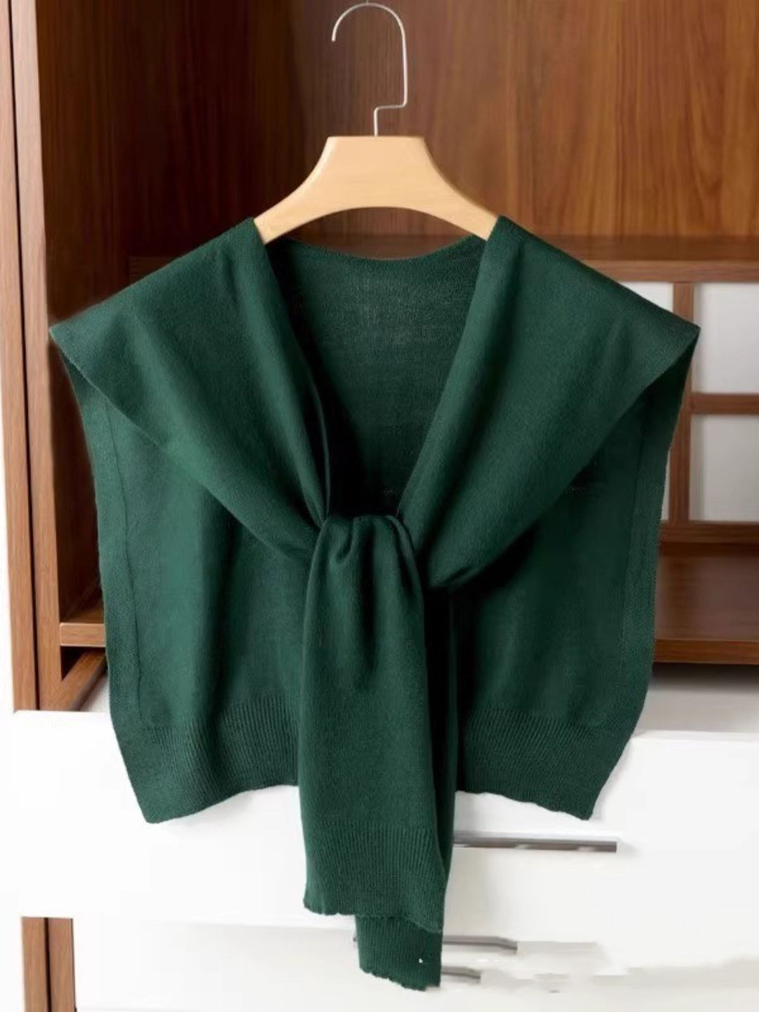WLS Shoulder Pad Waistcoat Wool Scarf