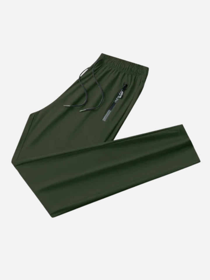 Wrinkle-Free 4-Way Stretch Zipper Joggers