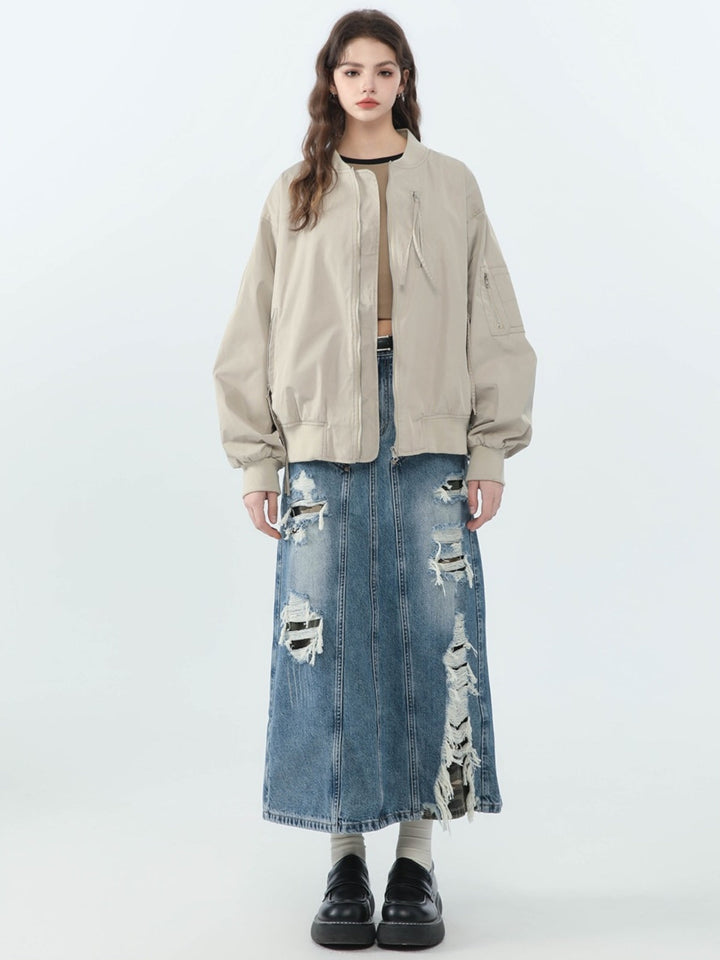 WLS Retro Multi-Pocket Flight Jacket