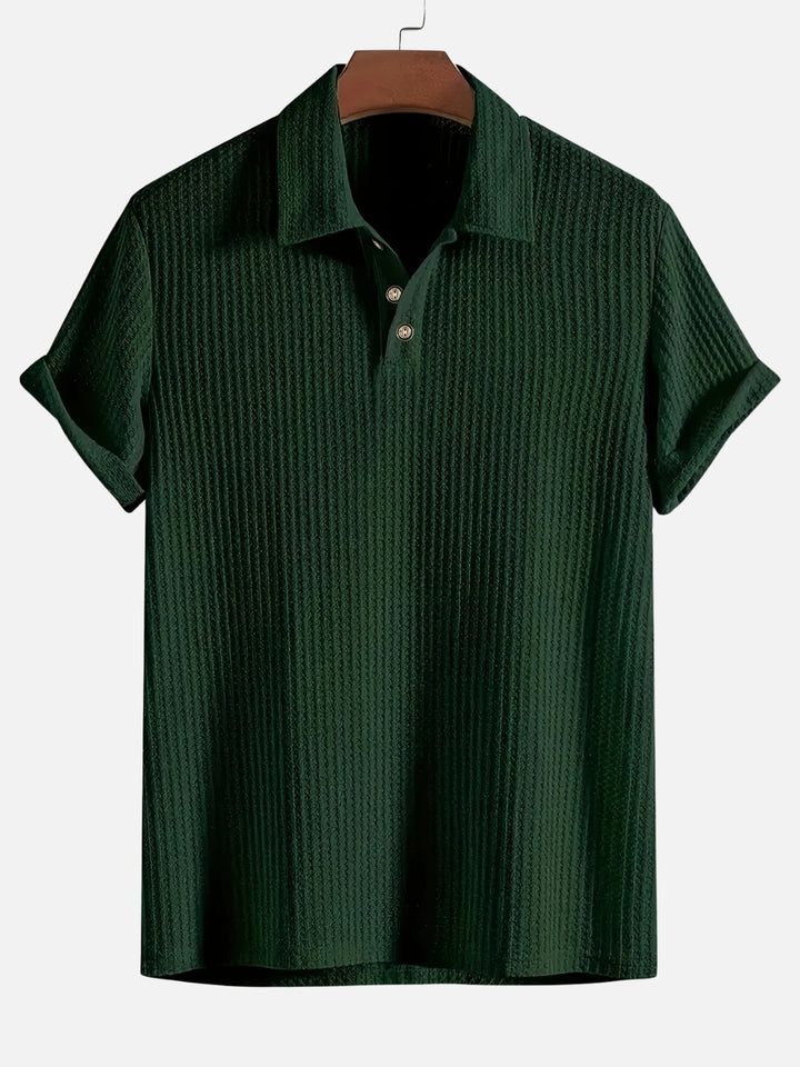 BreezeKnit™ Polo – Lightweight, Textured, and Effortlessly Cool