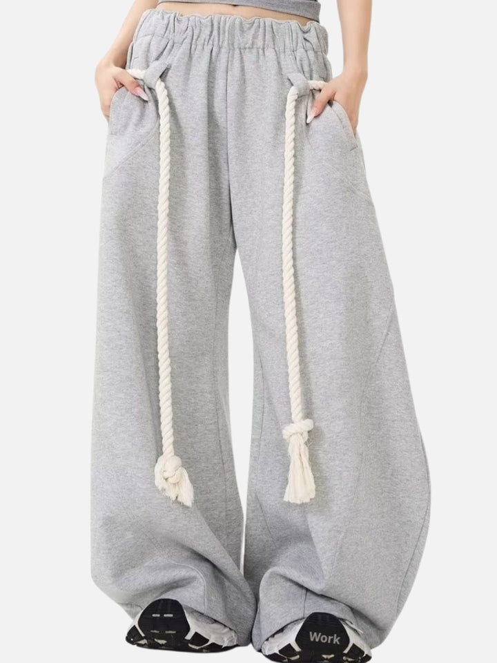RetroFlow Wide‑Leg Sports Pants