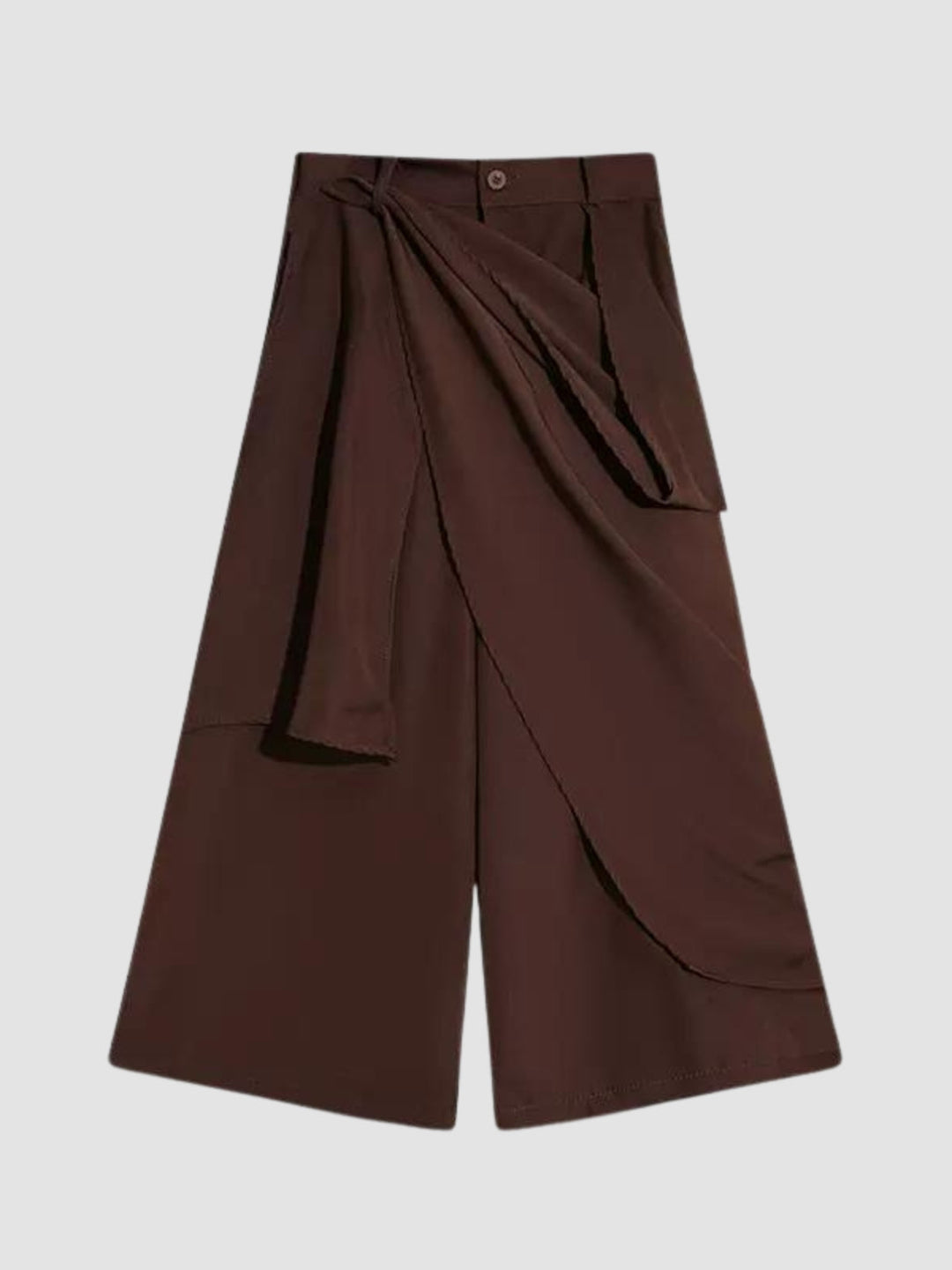 WLS Irregular Fringed Loose Trousers Pants