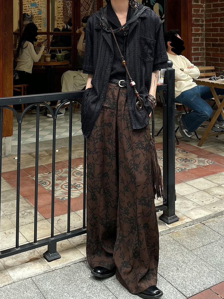 WLS Japanese Floral Trousers Pants