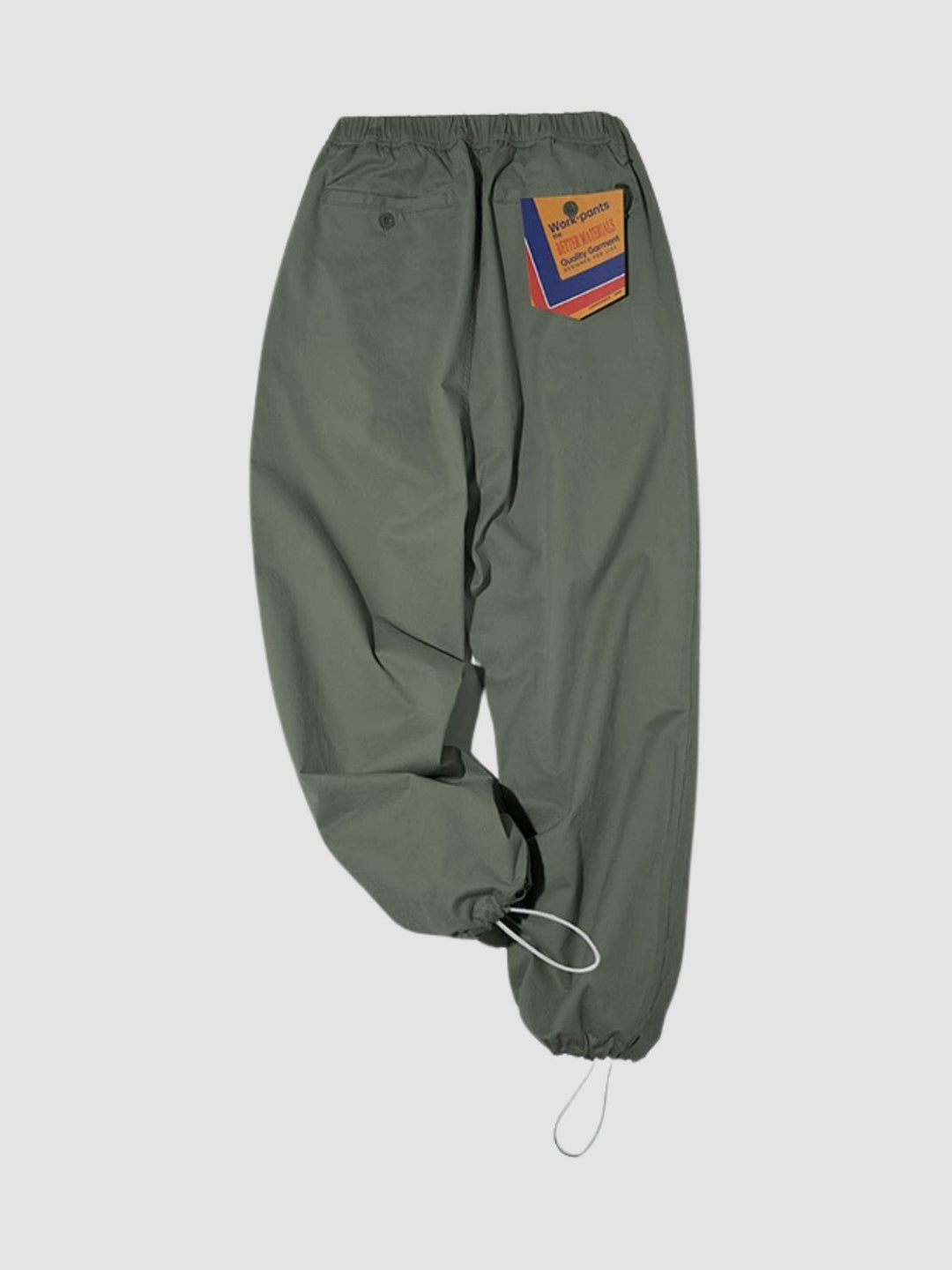 WLS Loose Casual Military Elastic Cuffs Pants