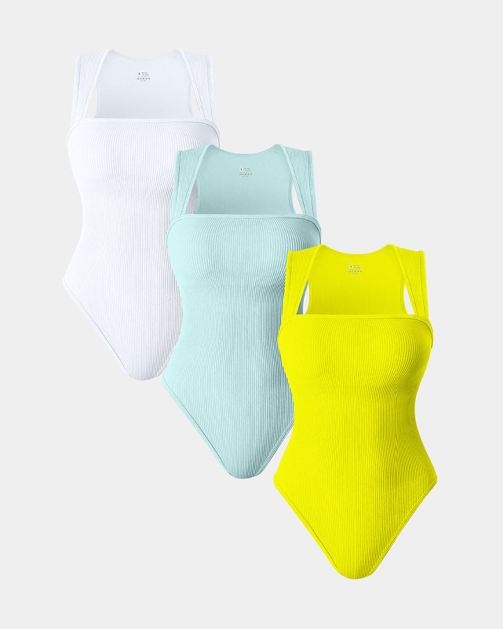 SculptFit Essentials 3 Ribbed Bodysuits