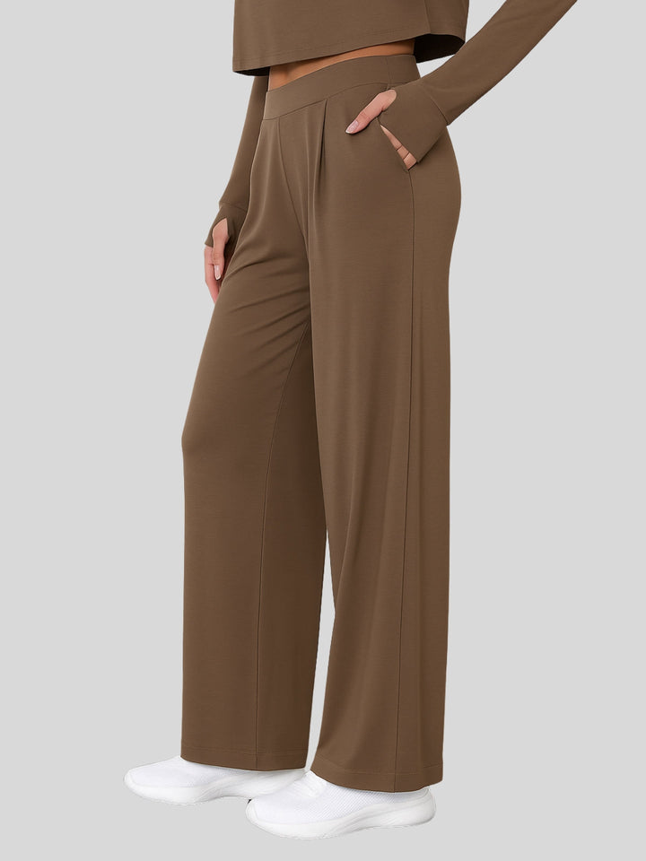 WLS Modal Blend Wide-Leg Trousers