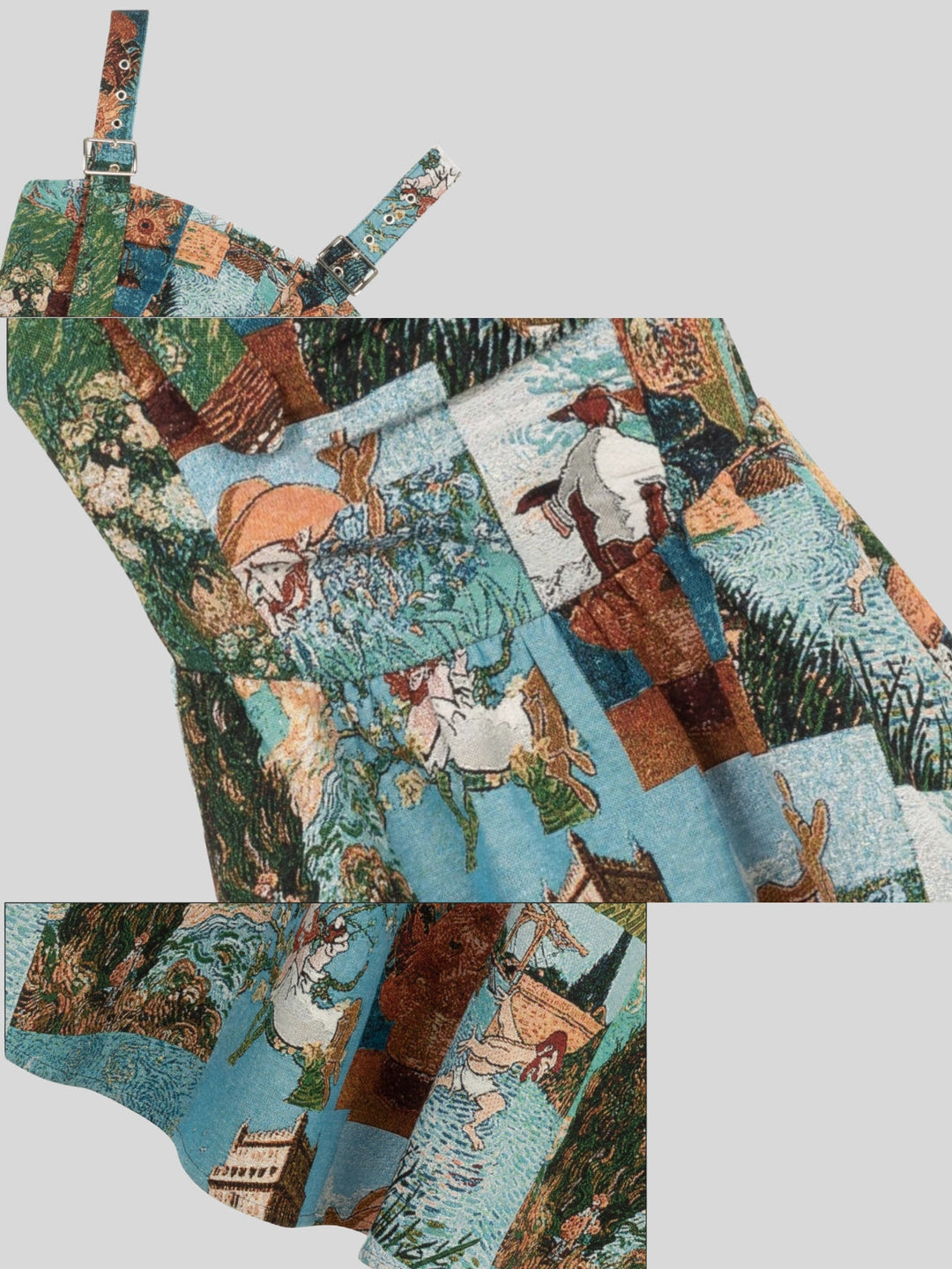 Van Gogh-Inspired Jacquard Dress – Starry Night Print (Short & Long Options)