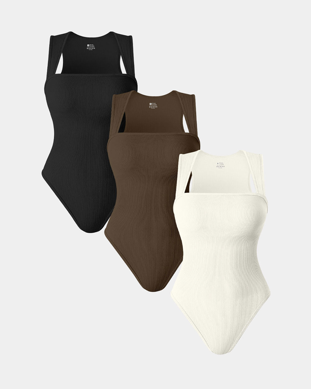 SculptFit Essentials 3 Ribbed Bodysuits
