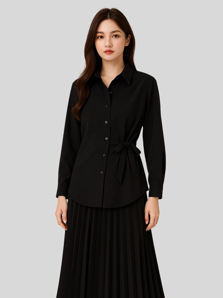 WLS Waist-Defining Long-Sleeved Shirt