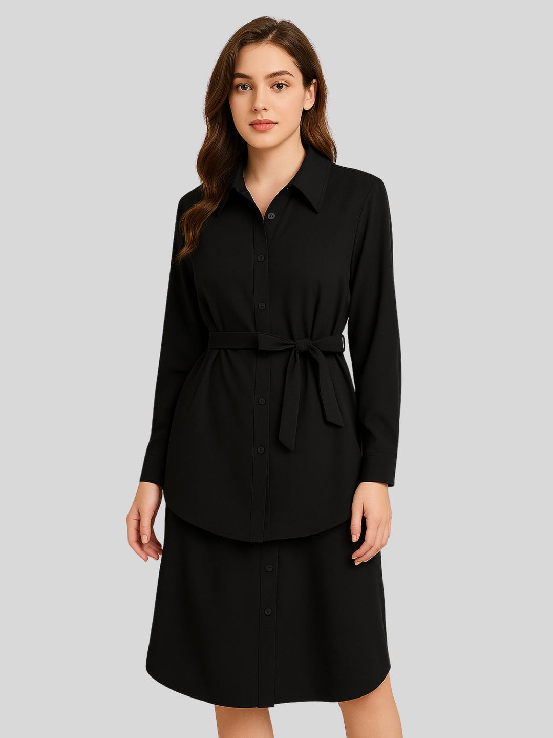 WLS Waist-Defining Long-Sleeved Shirt