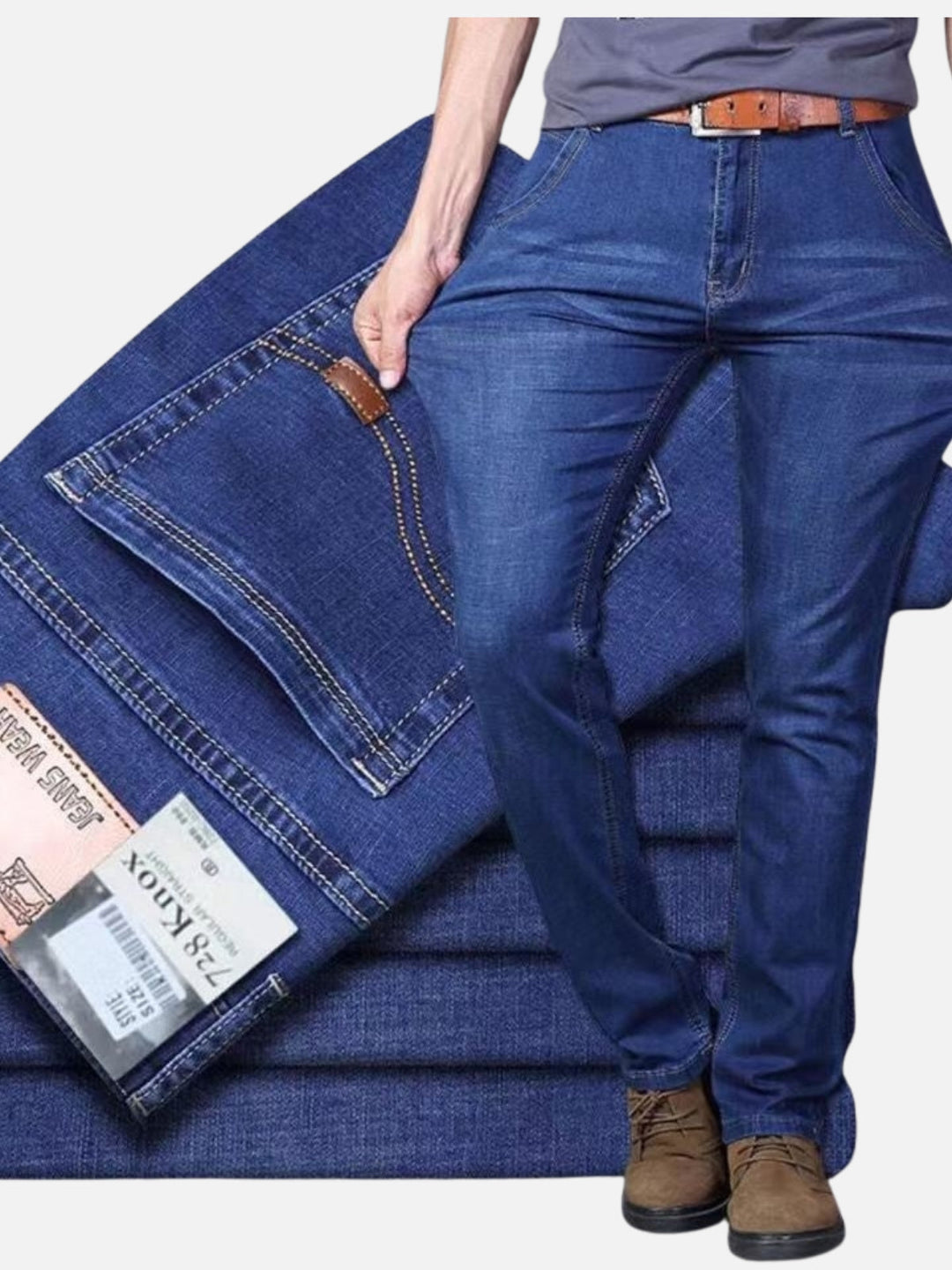 Comfort Stretch Straight-Leg Jeans