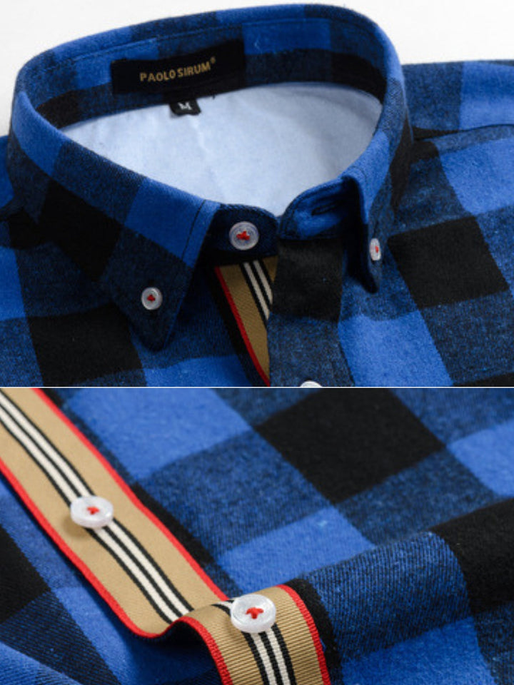 Cotton Buffalo Plaid Flannel Shirt