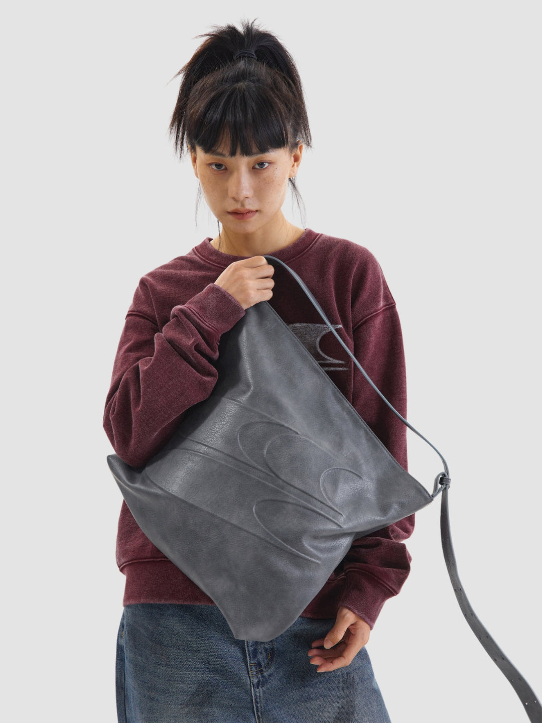 WLS Large Capacity Shoulder Crossbody Leather Bag