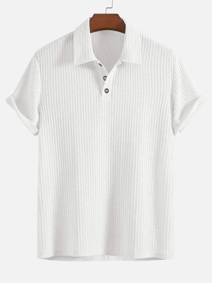 BreezeKnit™ Polo – Lightweight, Textured, and Effortlessly Cool