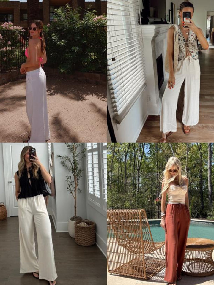 UrbanEase Drawstring Wide‑Leg Pants