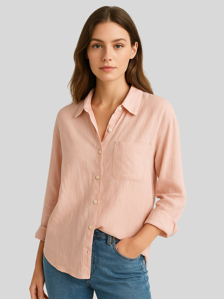 WLS French-Inspired Loose Sun Protection Shirt