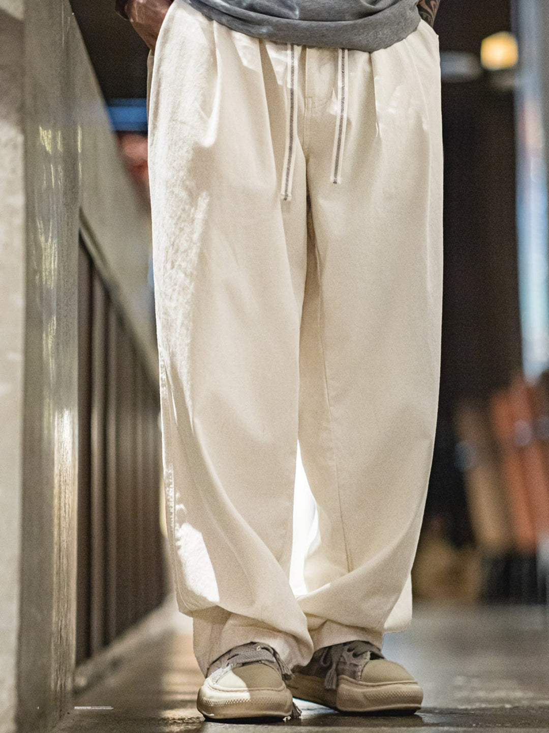 WLS Loose Wide-Leg Casual Deck Pants