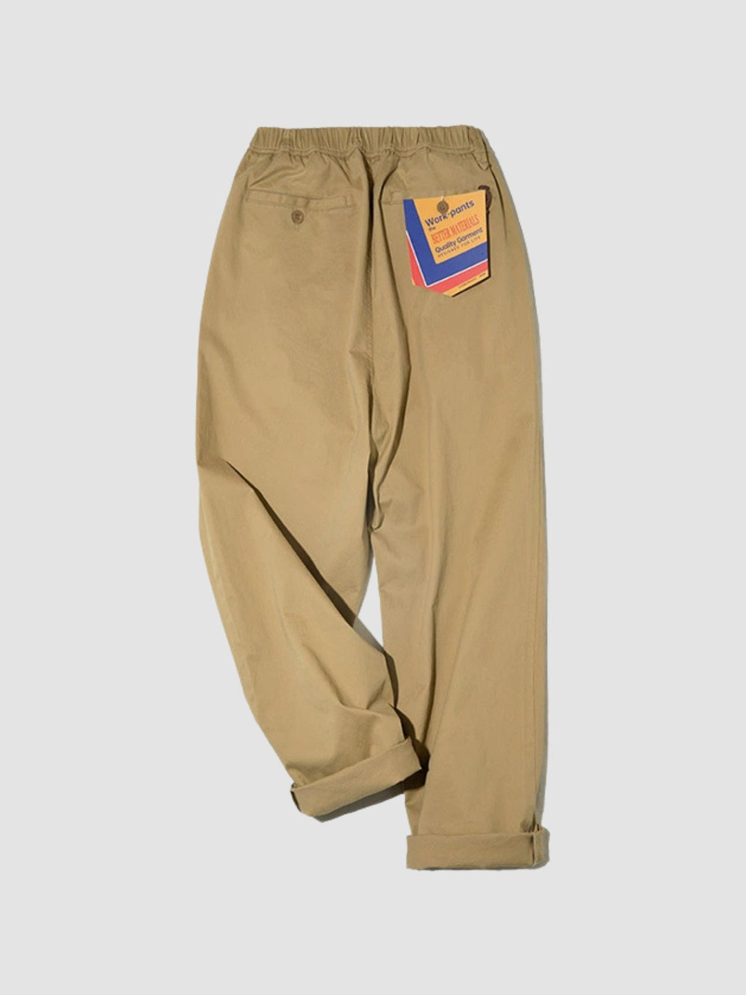 WLS Loose Casual Military Elastic Cuffs Pants