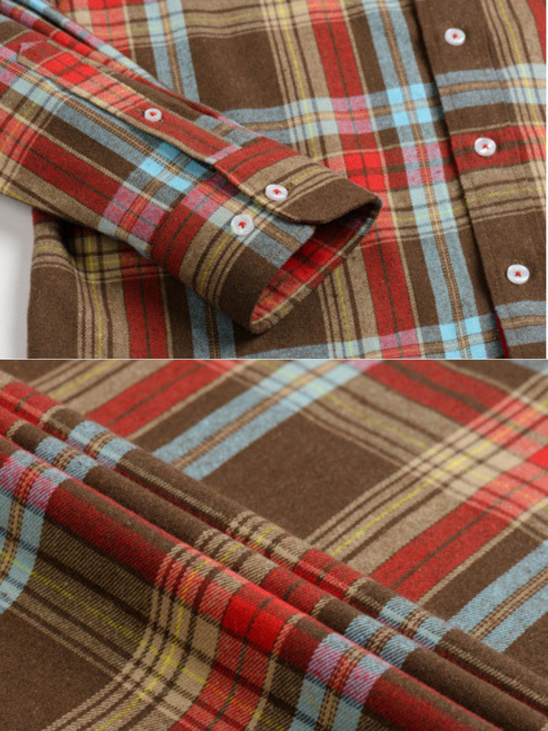 Cotton Buffalo Plaid Flannel Shirt
