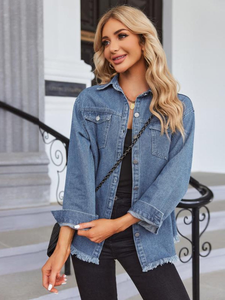 VANTESSA FringeEdge Denim Jacket