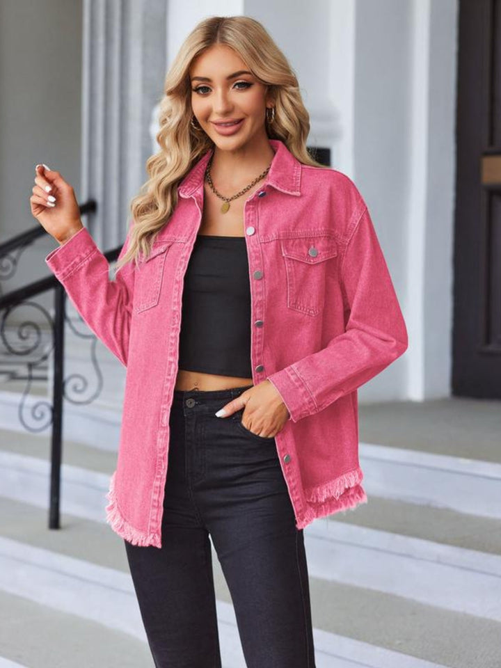 VANTESSA FringeEdge Denim Jacket